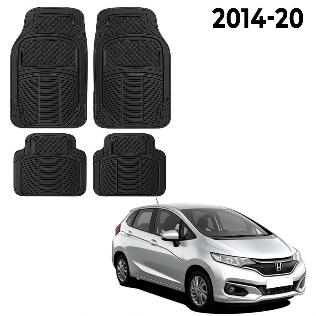 Premium PU Car Mats for Honda Jazz – Heavy-Duty, All-Weather, Model-Specific Fit