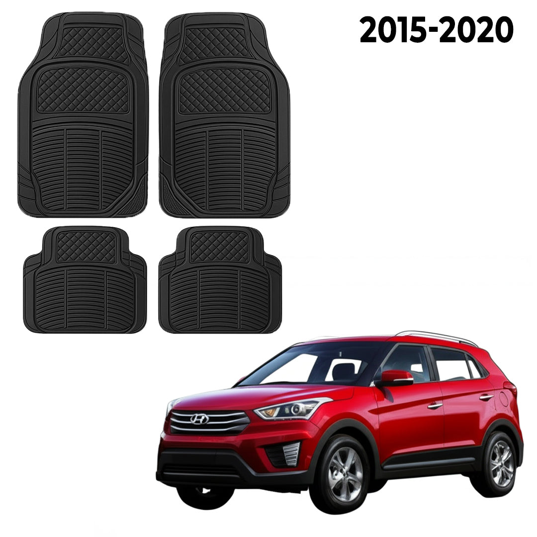 Premium PU Car Mats for Hyundai Creta – Heavy-Duty, All-Weather, Model-Specific Fit