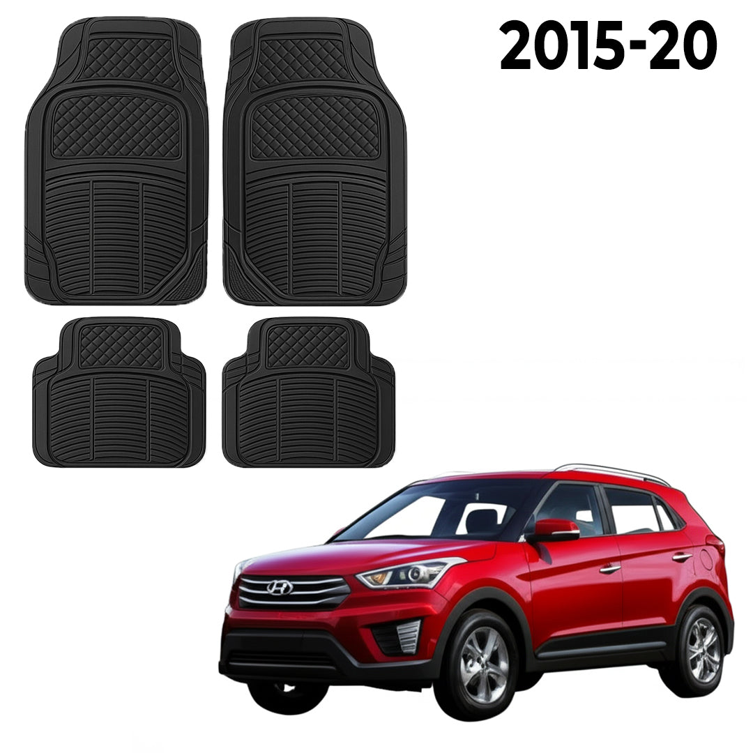 Premium PU Car Mats for Hyundai Creta – Heavy-Duty, All-Weather, Model-Specific Fit