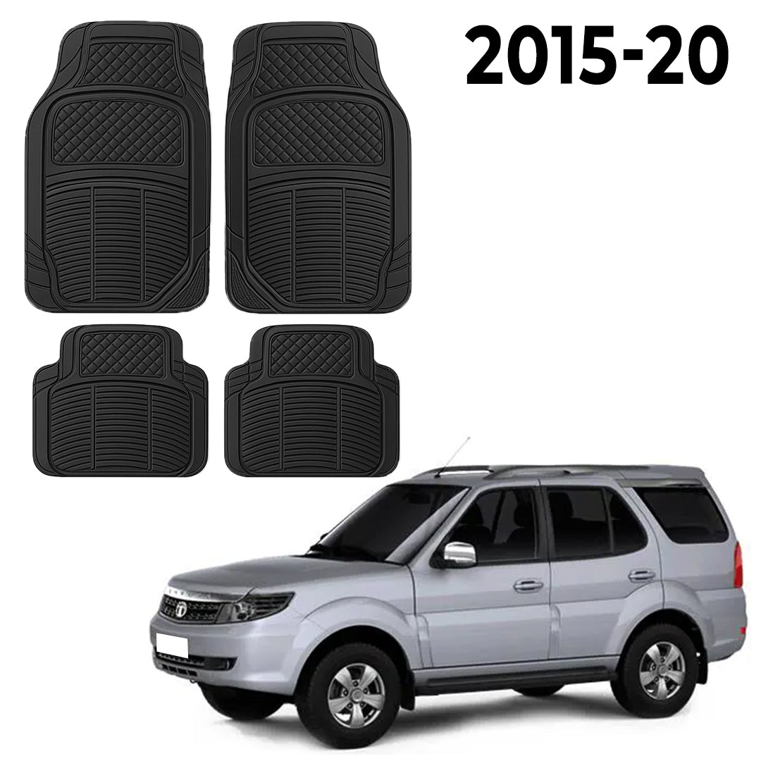 Premium PU Car Mats for Tata Safari Storme (old gen) – Heavy-Duty, All-Weather, Model-Specific Fit