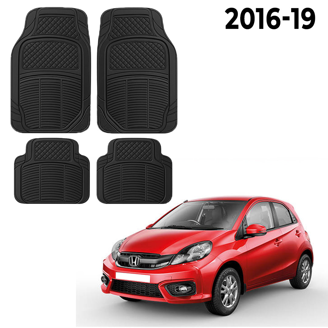Premium PU Car Mats for Honda Brio – Heavy-Duty, All-Weather, Model-Specific Fit