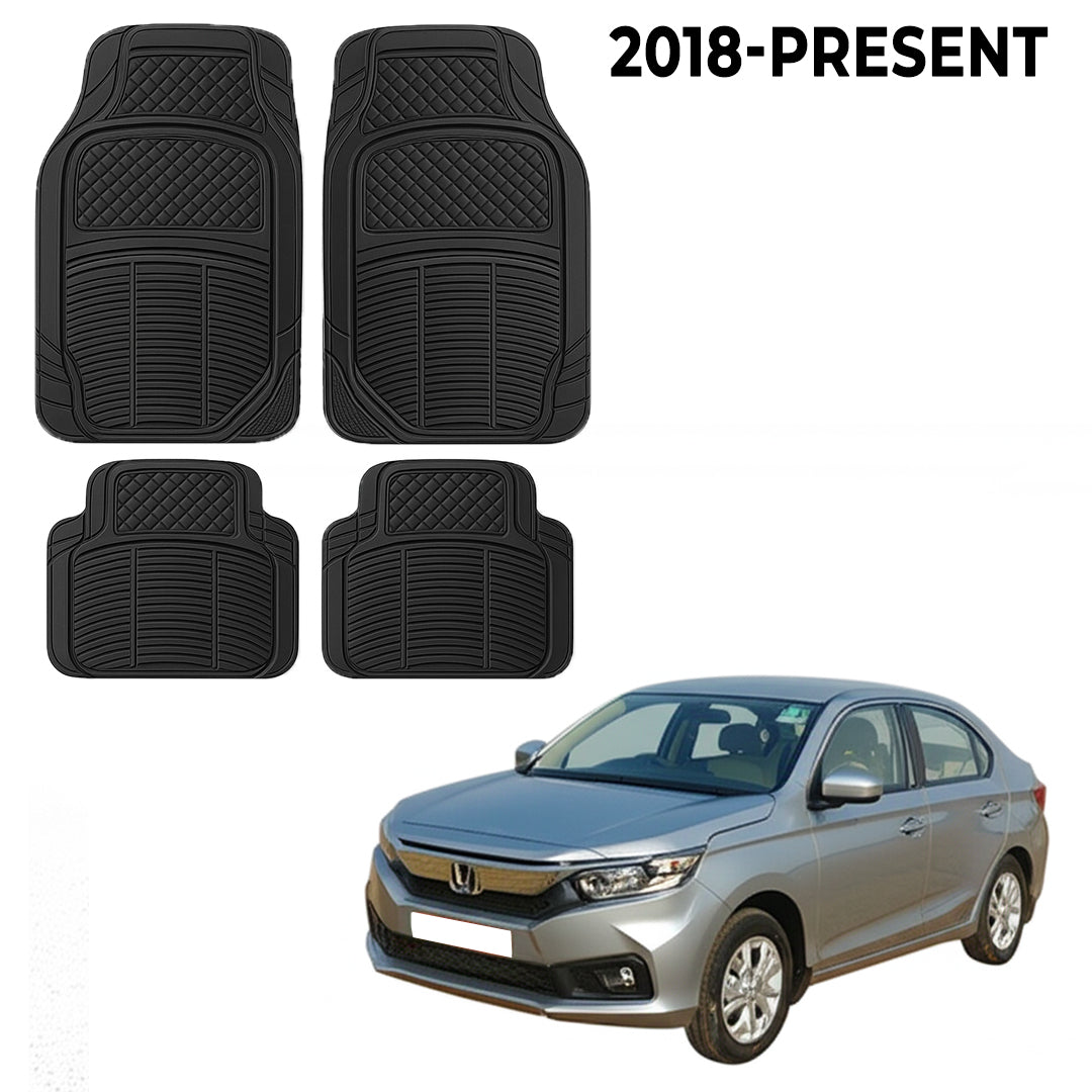 Premium PU Car Mats for Honda Amaze – Heavy-Duty, All-Weather, Model-Specific Fit