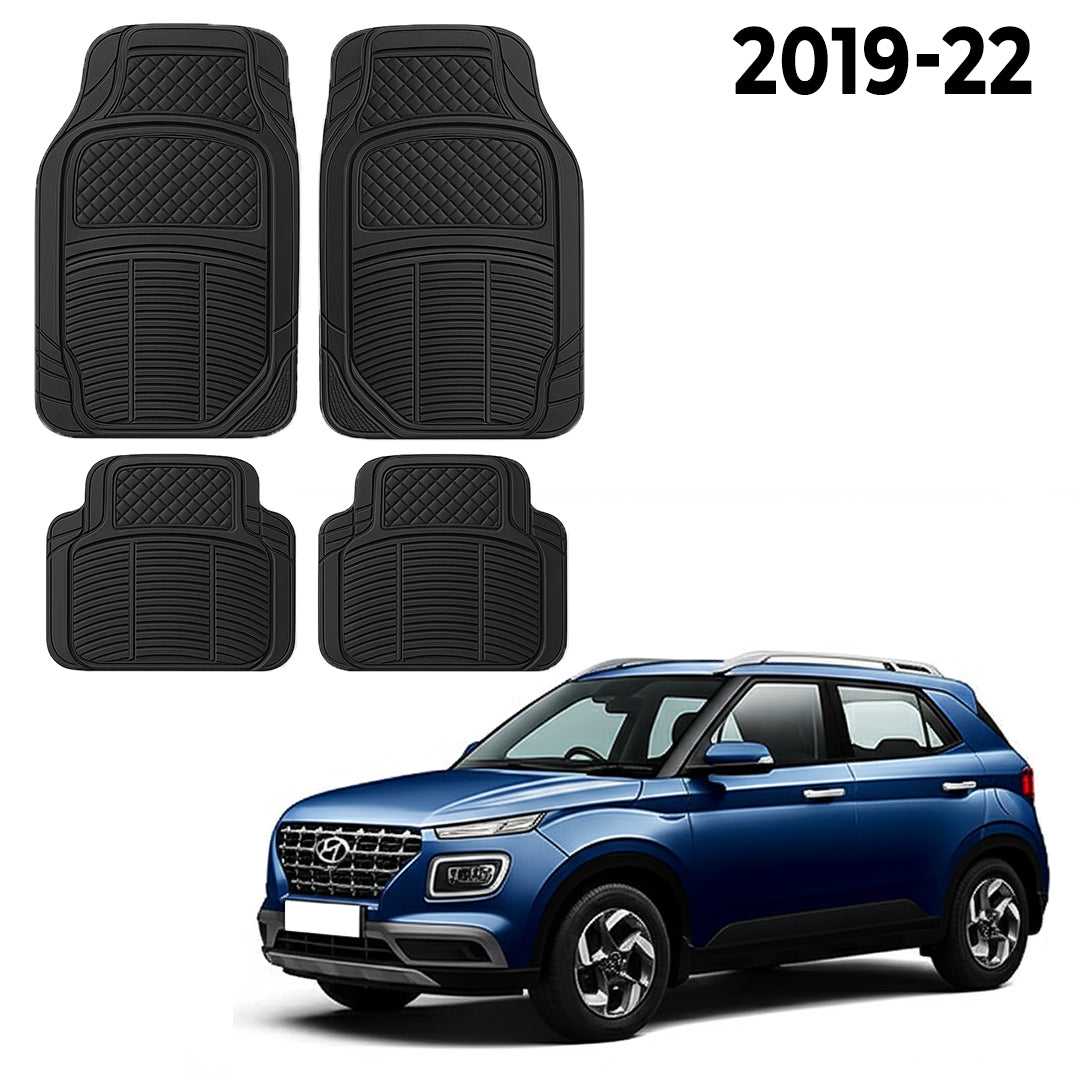 Premium PU Car Mats for Hyundai Venue – Heavy-Duty, All-Weather, Model-Specific Fit