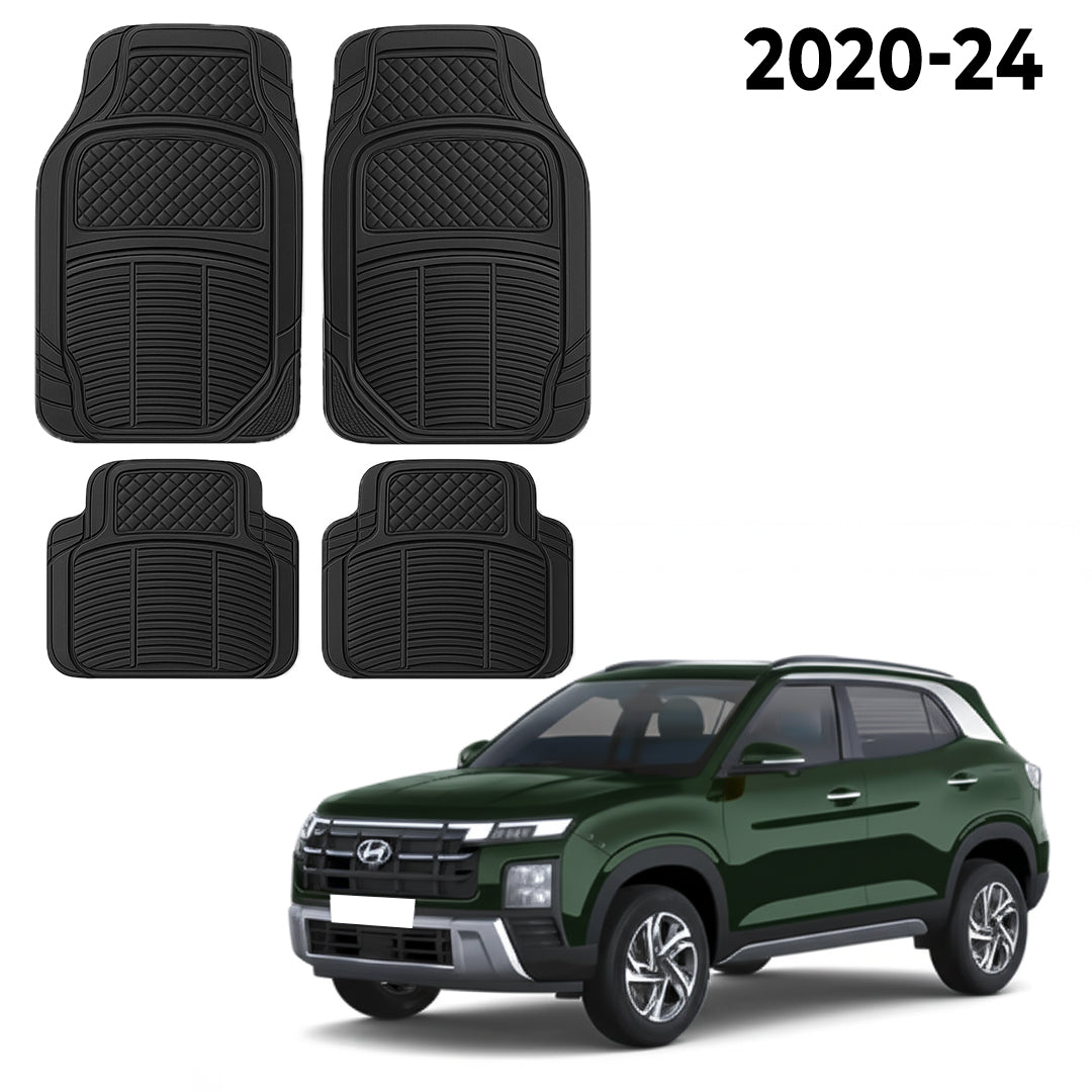 Premium PU Car Mats for Hyundai Creta – Heavy-Duty, All-Weather, Model-Specific Fit