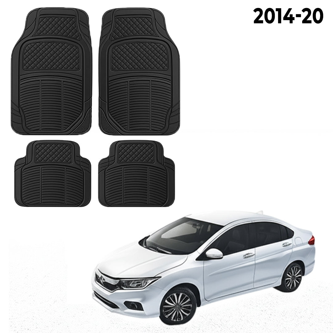 Premium PU Car Mats for Honda City – Heavy-Duty, All-Weather, Model-Specific Fit