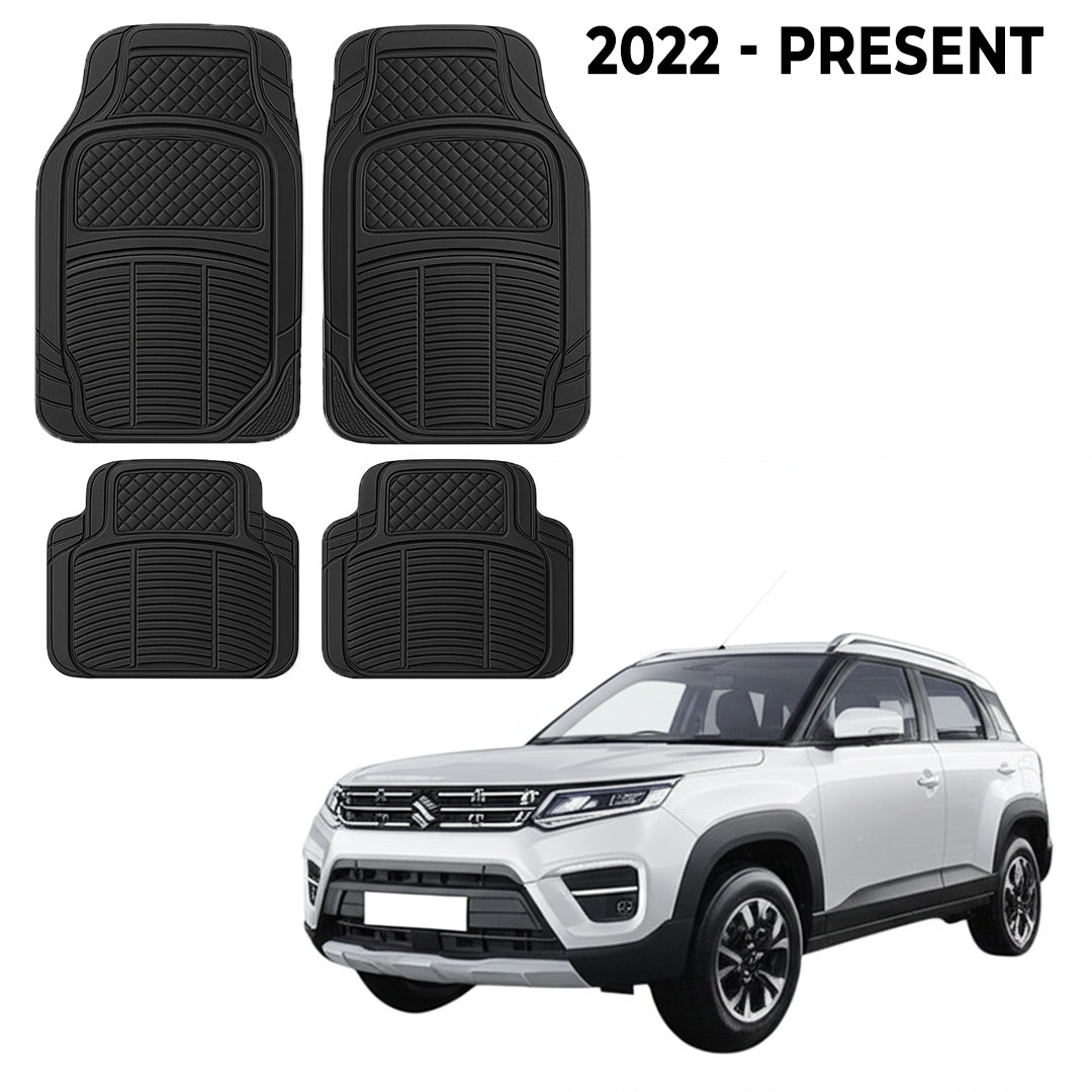 Premium PU Car Mats for Maruti Brezza – Heavy-Duty, All-Weather, Model-Specific Fit