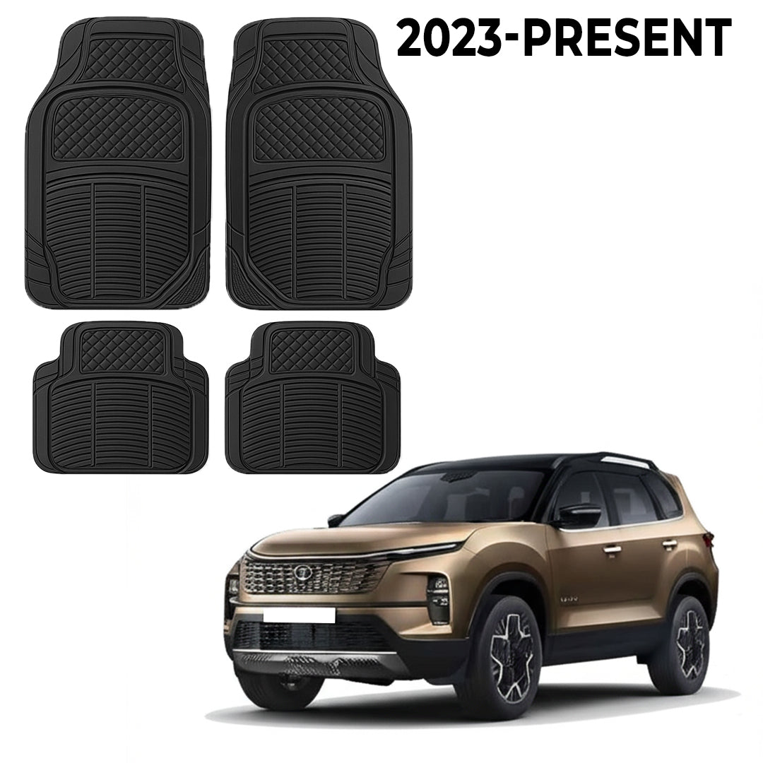Premium PU Car Mats for Tata Safari (new gen) – Heavy-Duty, All-Weather, Model-Specific Fit