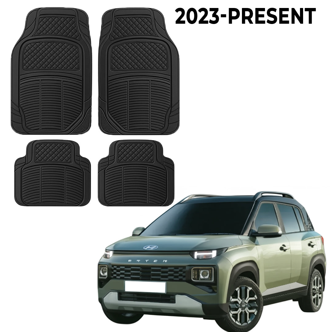Premium PU Car Mats for Hyundai Exter – Heavy-Duty, All-Weather, Model-Specific Fit