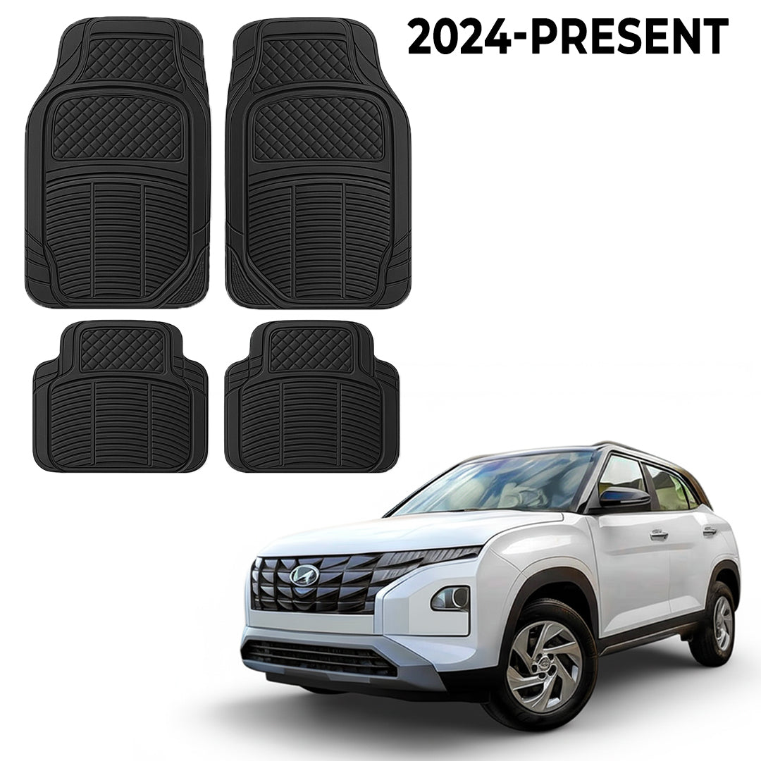 Premium PU Car Mats for Hyundai Creta – Heavy-Duty, All-Weather, Model-Specific Fit