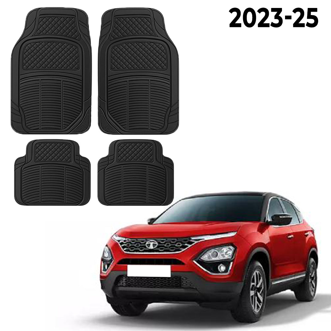 Premium PU Car Mats for Tata Harrier – Heavy-Duty, All-Weather, Model-Specific Fit
