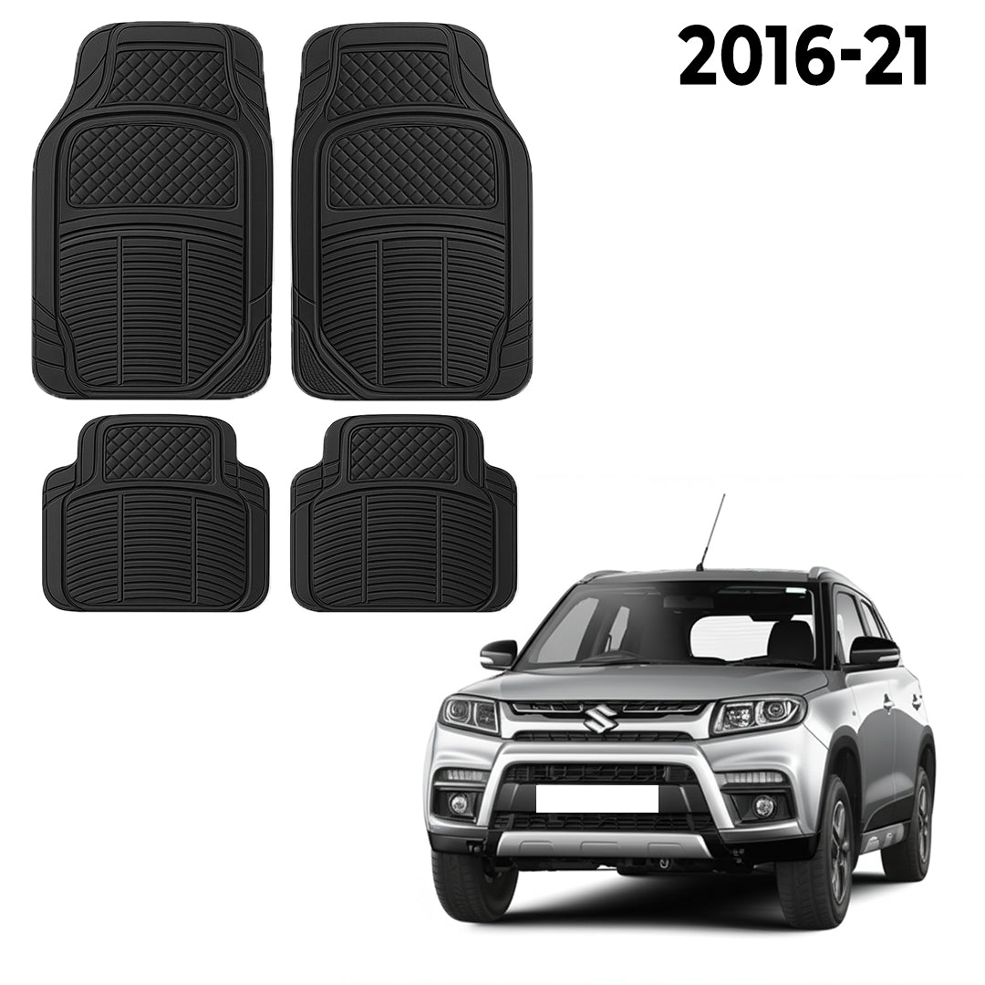 Premium PU Car Mats for Maruti Brezza – Heavy-Duty, All-Weather, Model-Specific Fit