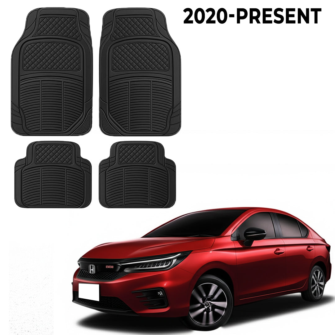 Premium PU Car Mats for Honda City – Heavy-Duty, All-Weather, Model-Specific Fit