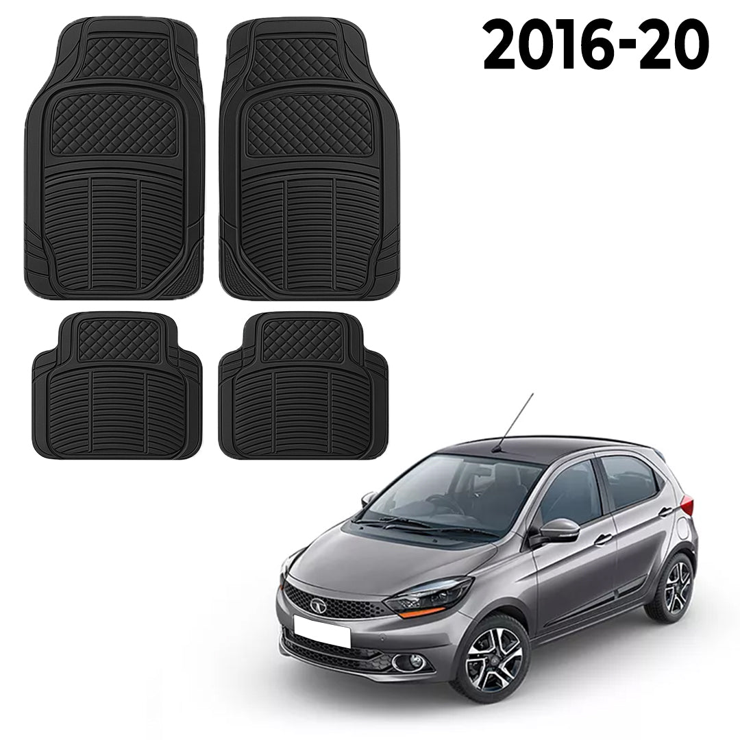 Premium PU Car Mats for Tata Tiago – Heavy-Duty, All-Weather, Model-Specific Fit