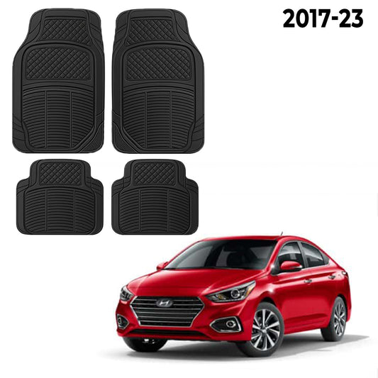 Premium PU Car Mats for Hyundai Accent – Heavy-Duty, All-Weather, Model-Specific Fit