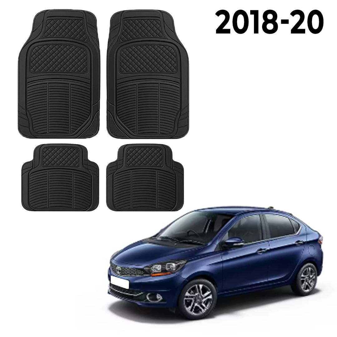 Premium PU Car Mats for Tata Tigor – Heavy-Duty, All-Weather, Model-Specific Fit