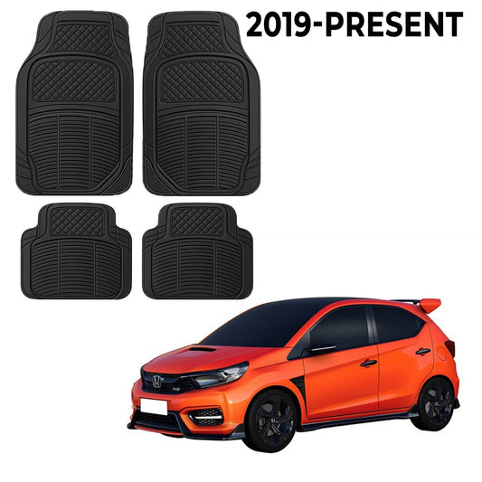 Premium PU Car Mats for Honda Brio – Heavy-Duty, All-Weather, Model-Specific Fit