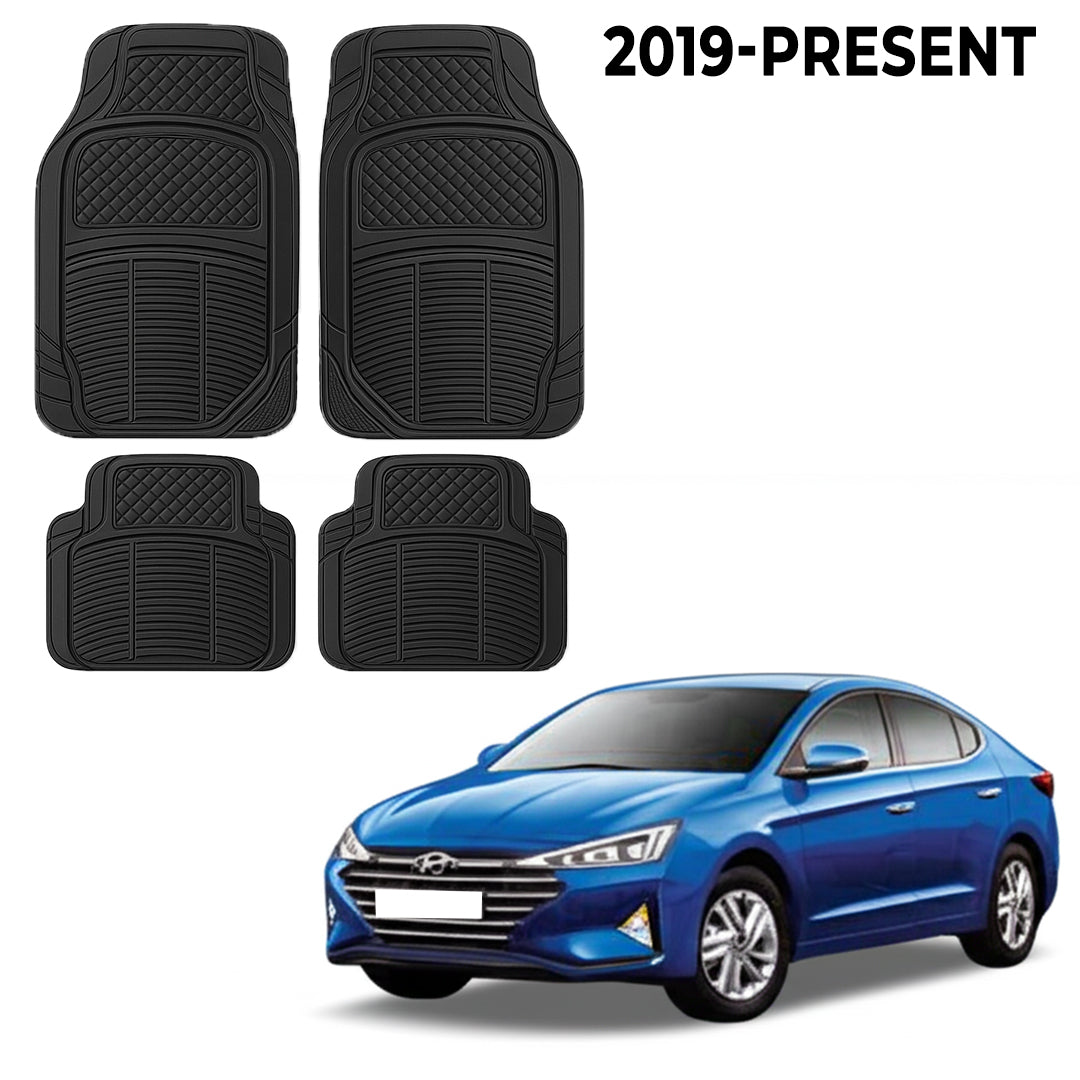 Premium PU Car Mats for Hyundai Elantra – Heavy-Duty, All-Weather, Model-Specific Fit