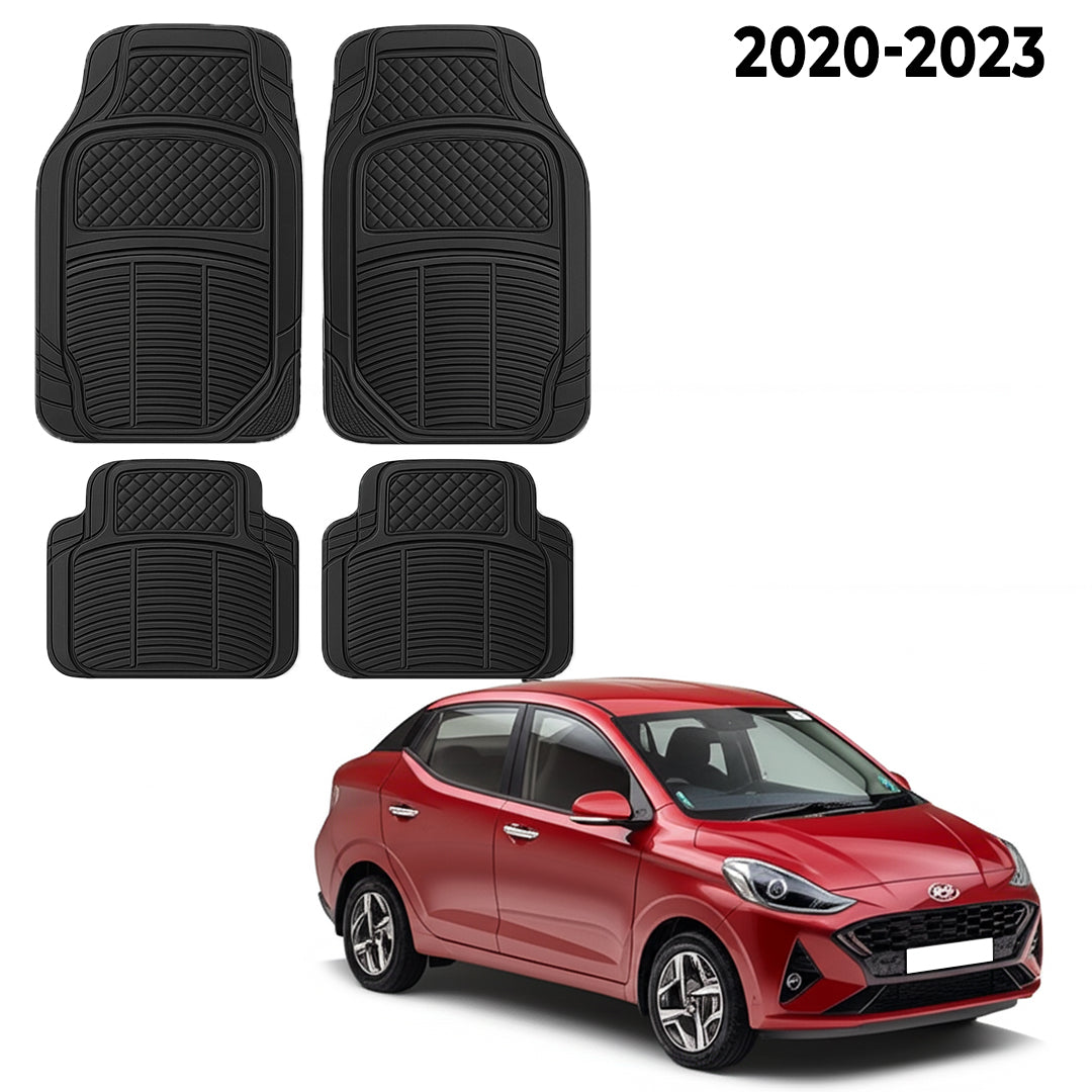Premium PU Car Mats for Hyundai Aura – Heavy-Duty, All-Weather, Model-Specific Fit