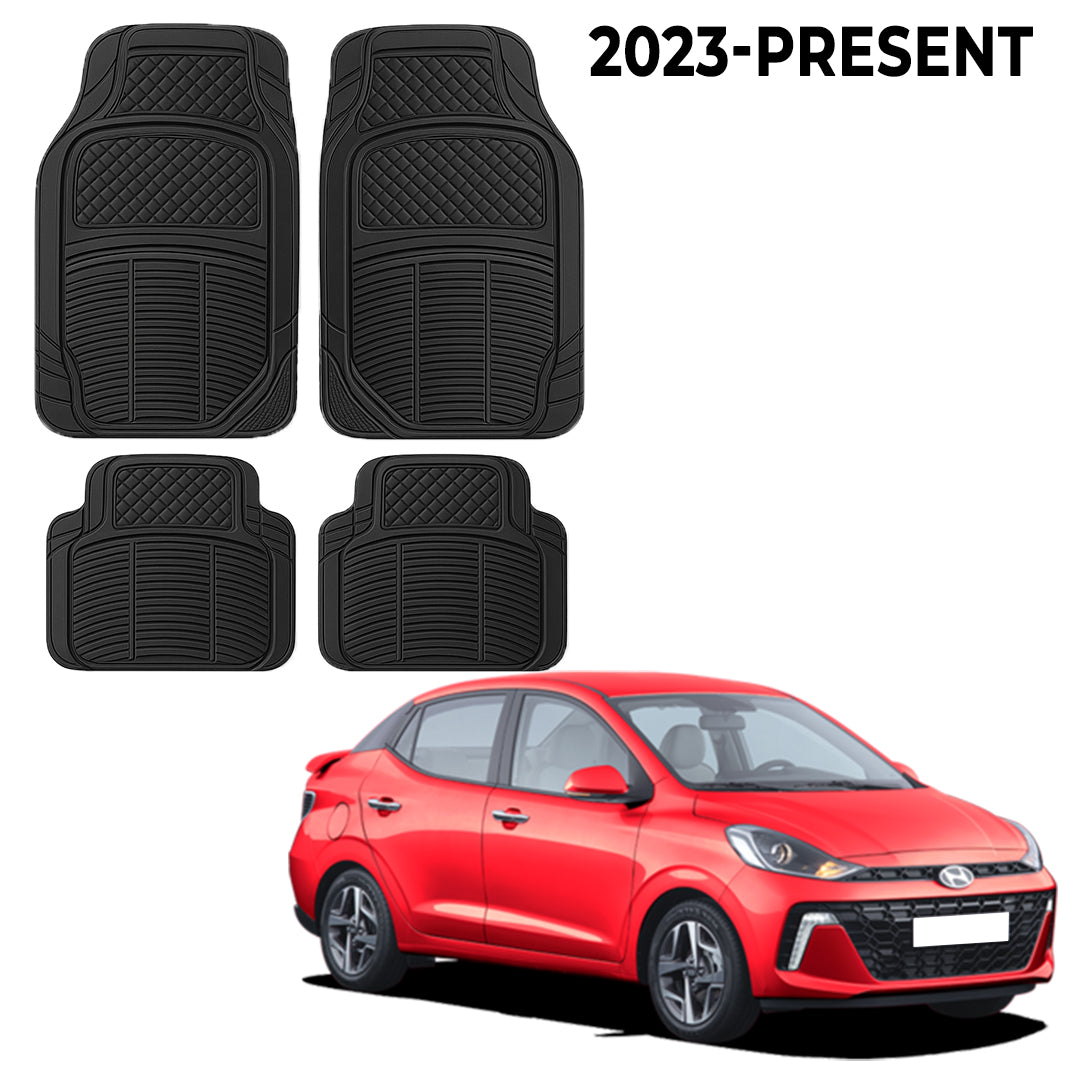 Premium PU Car Mats for Hyundai Aura – Heavy-Duty, All-Weather, Model-Specific Fit