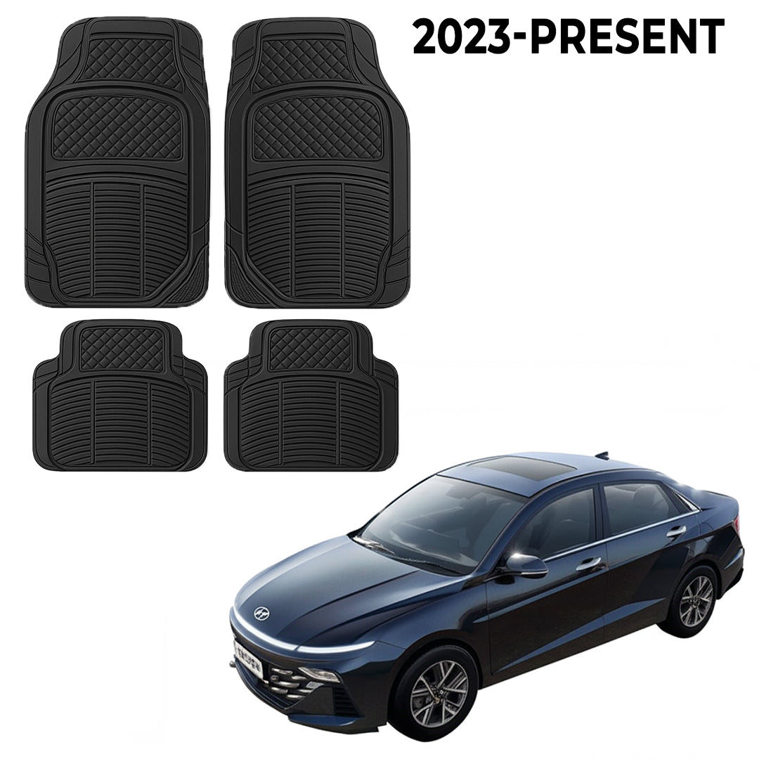Premium PU Car Mats for Hyundai Verna – Heavy-Duty, All-Weather, Model-Specific Fit