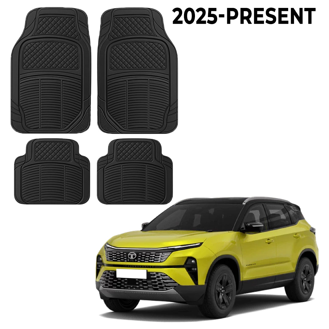 Premium PU Car Mats for Tata Harrier – Heavy-Duty, All-Weather, Model-Specific Fit